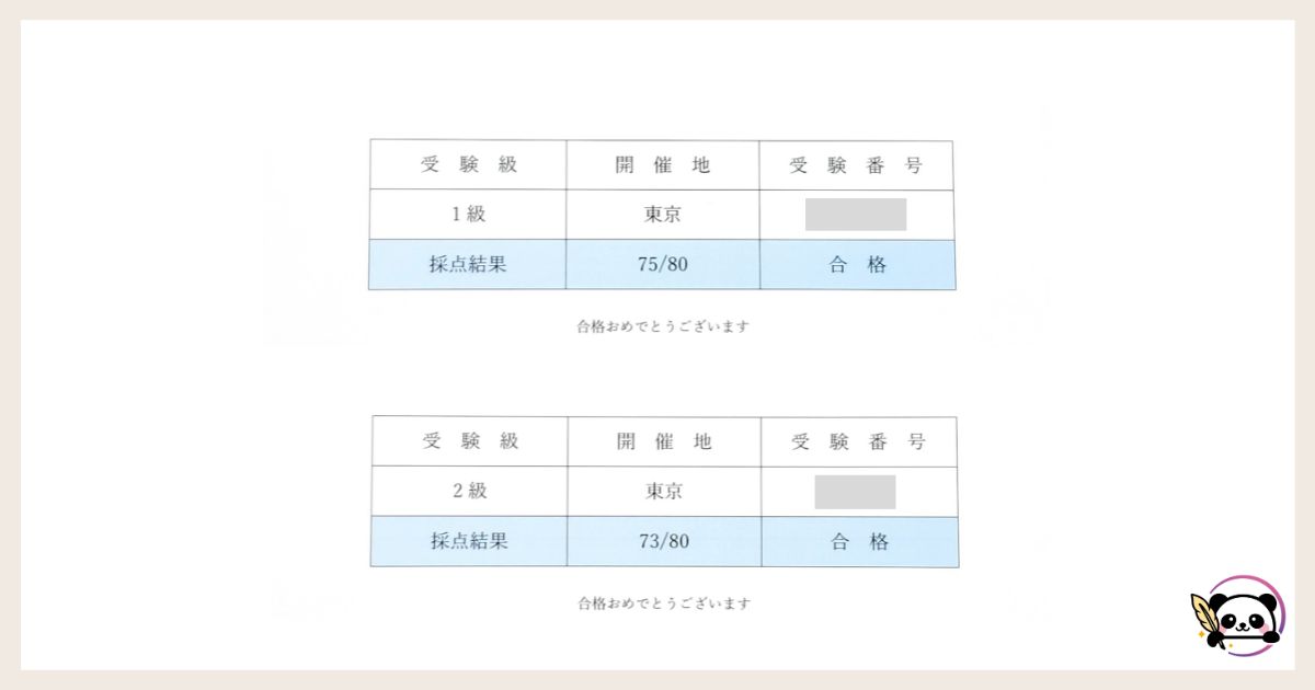 SEO検定の合格通知